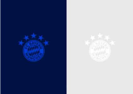 eigenes Wasserzeichen Papier hell + fluoreszierend - FC Bayern München Logo